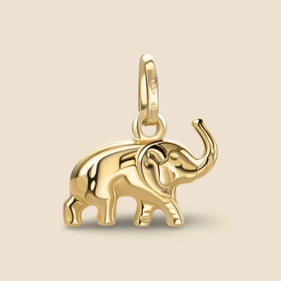 14k Real Gold Elephant Pendant | Birthday Gift | Valuable Gift | Fine Jewelry | - Picture 1 of 6